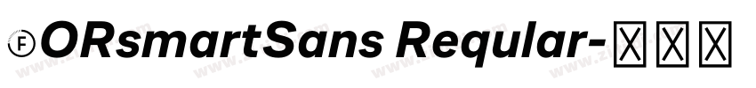FORsmartSans Reqular字体转换